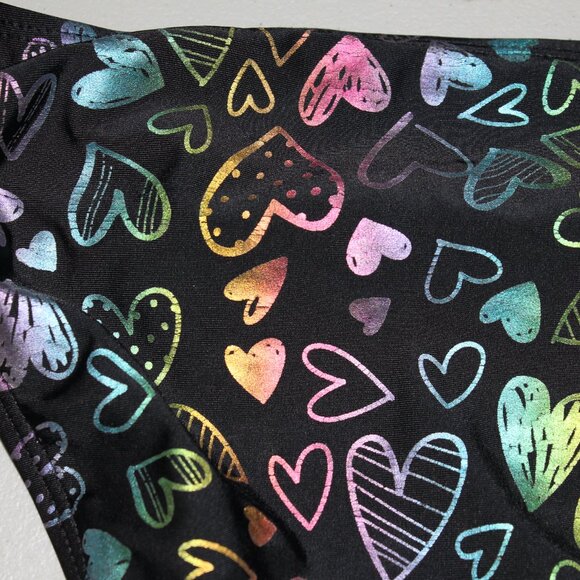 Multi Color 2 Pcs Justice Tankini Swimsuit Size 10 1/2 - Picture 9 of 12